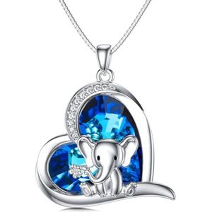 Dierenketting van 925 sterling zilver met hanger, schattige diersieraden voor dames en meisjes