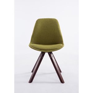 Vergaderstoel Furo - Groen zwart - Stof - Stoel met rugleuning - Bezoekersstoel - Zithoogte 48cm
