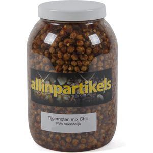 All-In Partikels Chili Tijgernoten in Pot - 2kg - Houdbaar - Karpervissen - Partikels - Karper Aas - Karper Vissen - Karper Voer - Karper