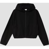 s.Oliver - Sweatshirt - Zwart - Interlock - Met Capuchon