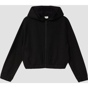 s.Oliver - Sweatshirt - Zwart - Interlock - Met Capuchon