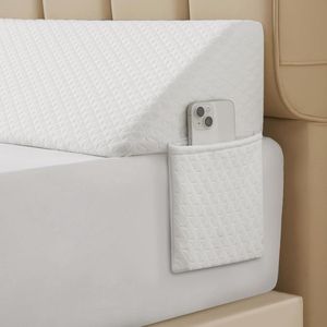 Wigkussen voor Kingsize Bed - Vuller voor Bedspleet en Hoofdeinde (193 x 25 x 15 cm, Wit)