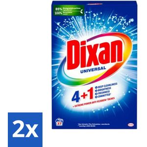 Dixan Universal - Waspoeder en Vlekverwijderaar - 37 Wasbeurten - Voordeelverpakking - Witte en Gekleurde Was