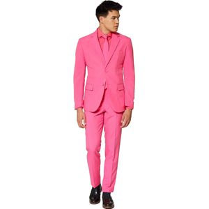 OppoSuits Mr. Pink - Heren Pak - Casual Effen Gekleurd - Roze - Maat EU 62