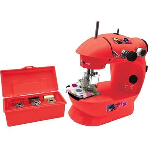 Naaimachine Kinderen - Kindernaaimachine Inclusief Schaar en Garenspoelen - Mini Naaimachine– Handnaaimachine - kindernaaimachine - Rood