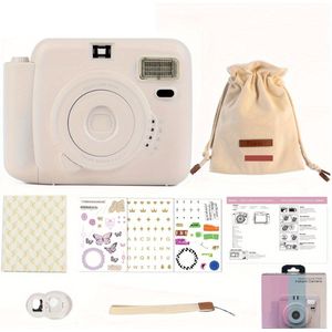 Livano Digitale Foto Camera - Creme Wit - Oplaadbaar - Met Printer