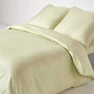 2-delig beddengoed 100% Egyptisch katoen, draaddichtheid 330, 155 x 200 cm, limoengroen