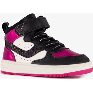 Blue Box hoge meisjes sneakers glitter zwart roze - Maat 20 - Uitneembare zool