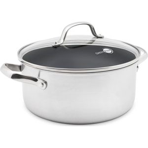 GreenPan Venice Soeppan - ø 24 cm - 4,91 Liter - Zilverkleurig