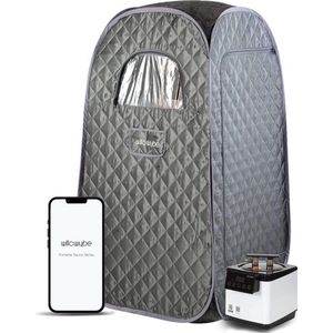 Draagbare Stoomsauna - voor thuis 1 persoon - mobiele stoomsauna - SPA - mini-sauna met Bluetooth - infrarood afstandsbediening - outdoor sauna