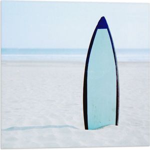 Vlag - Zee - Strand - Zand - Surfen - Surfplank - Hobby - 50x50 cm Foto op Polyester Vlag