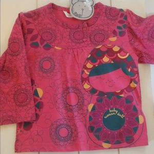 Mc. Baby shirt Baby Russian doll maat 80 (12mnd)