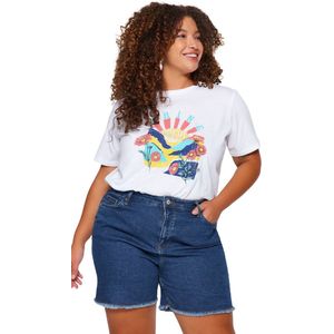 Trendyol Grijze Denim Shorts En Bermuda's