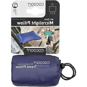 Microlight Reiskussen 20 x 32 cm - Air Core Pillow met Opblaasbaar Ontwerp