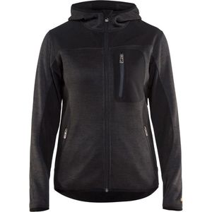 Blaklader Blåkläder 4931 Dames Vest met Softshell Donkergrijs/Zwart XXXL