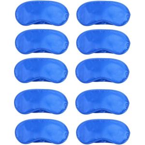 Slaapmasker oogmasker verstelbare riem 100% echt natuurlijk oogslaapbescherming yoga reizen - blauw