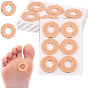 Ronde Vilt Likdoornpleisters - 48 Stuks - Tegen Eelt Pijn en Blaren