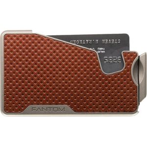 Fantom Wallet - R - 7cc slimwallet - unisex - brown dot embossed leather