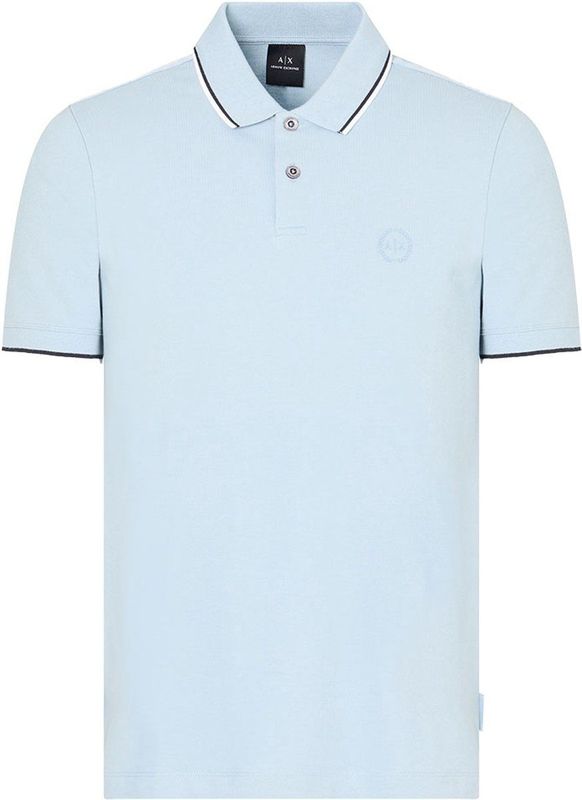 Armani Exchange 8nzf75z_8m5zu Korte Mouw Poloshirt Blauw S Man