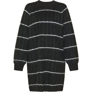 usha - BLUE LABEL - Jurk - Zwart - Knielengte - Lange Mouw