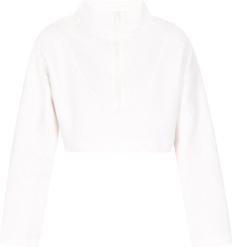 myMo - Fashion Look Collection - Sweatshirt - Cropped - Met Half-Zip Kraag