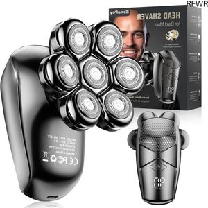 RFWR® 5-in-1 Elektrisch Roterend Hoofdscheerapparaat met 7D Zwevende Kop – IPX7 Waterproof