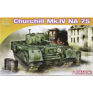 1:72 Dragon 7507 Churchill Mk.IV NA 75 Tank Plastic Modelbouwpakket