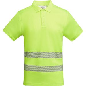 Technisch hoog zichtbaar / High Visability polo shirt met korte mouwen Geel model Atrio maat 4XL