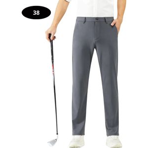 Bovista Golfbroek Heren - Golfkleding - Golfen - Golf Accessoires - Nette Pantalon - Grijs XXS - Maat 42