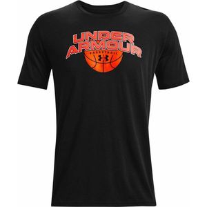 Under Armour Basketball Shirt Heren - sportshirts - zwart - Mannen