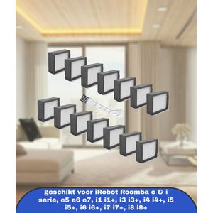 14 filters geschikt voor iRobot Roomba e & i serie, e5 e6 e7, i1 i1+, i3 i3+, i4 i4+, i5 i5+, i6 i6+, i7 i7+, i8 i8+ accessoires, reserveonderdelen, 14 Hepa-filters