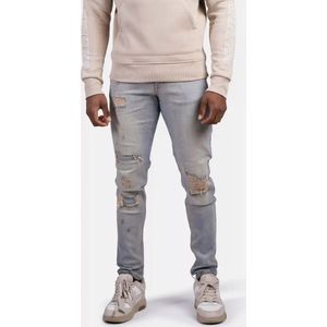 Malelions Destroyer Jeans Heren Blauw - Maat: W28