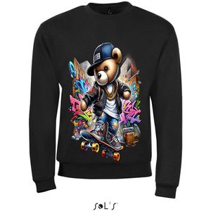 Sweatshirt 2-191 Teddy Bear Music - xS, Wit