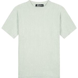 Malelions - Monogram Towelling T-Shirt - Pale Aqua - Katoen