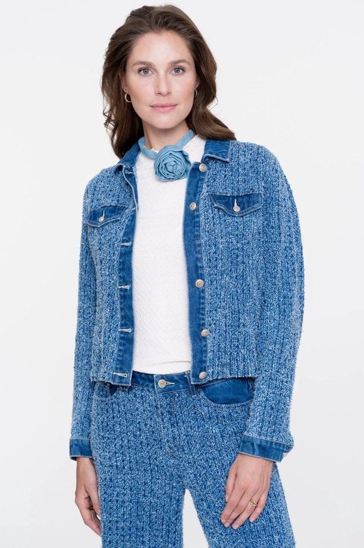 Geisha - Spijkerjack - Blauw - Raw