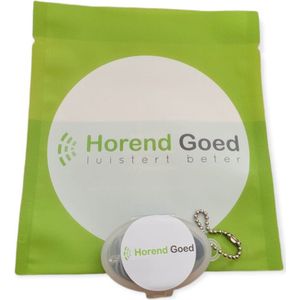 Horend Goed koordje voor hoortoestel Zilver