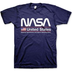 NASA Heren Tshirt -M- United States Blauw