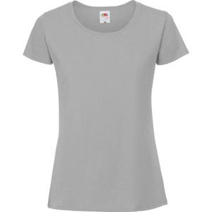 Fruit Of The Loom Vrouwen / Dames Ringgesponnen Premium T-Shirt (Metaal Grijs)