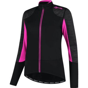 Rogelli Glory Fietsjack Winter - Dames - Zwart, Grijs, Roze - Maat XS