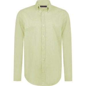 Felix Hardy - Overhemd - Licht Groen - Katoen Linnen - Heren - 2XL