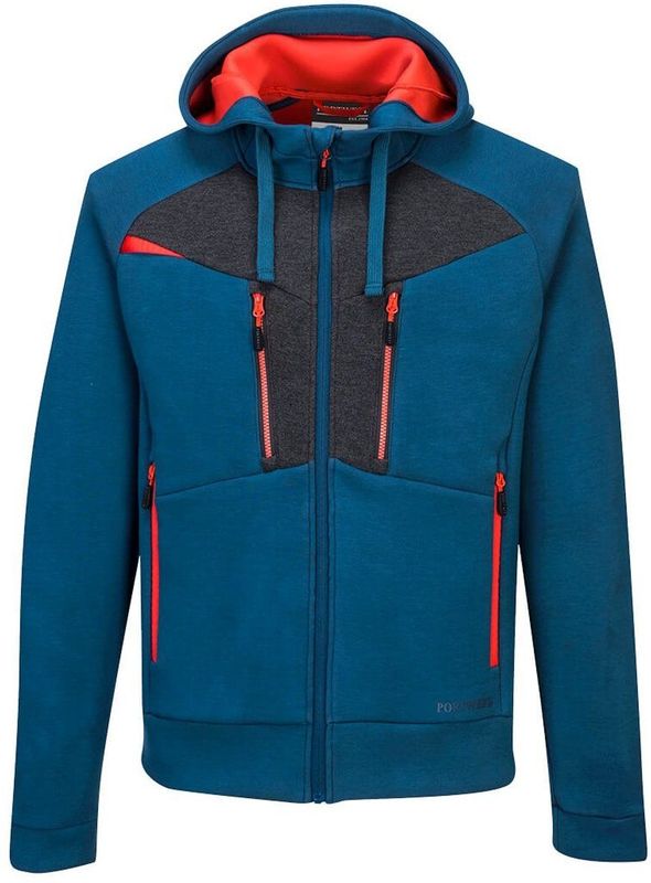 DX4 - Hoodie Met Rits - Blauw - Werkkleding - Innovatieve Stof
