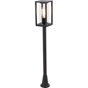 QAZQA charlois - Design Staande Buitenlamp | Staande Lamp voor buiten - 1 lichts - H 100 cm - Zwart - Buitenverlichting