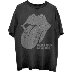The Rolling Stones - Holographic Tongue Heren T-shirt - 2XL - Zwart