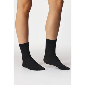 2 Paar Gabriella Microfiber Pantysokjes – 40 DEN – Zwart – One Size