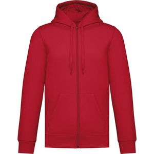 Kariban Gerecycleerde sweater met rits en capuchon uniseks K4042 - Red - L