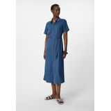 comma - Midi-overhemdjurk - Denim - Blousejurken
