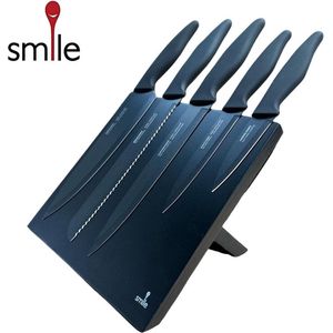 Smile - Messenset met Blok - Messenblok - Magnetisch Blok - Zwart