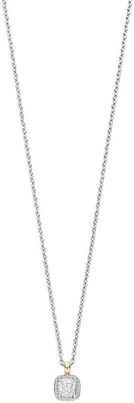 TI SENTO - 34103ZY - Ketting - 925 Zilver - Zirkonia met Geel Verguld
