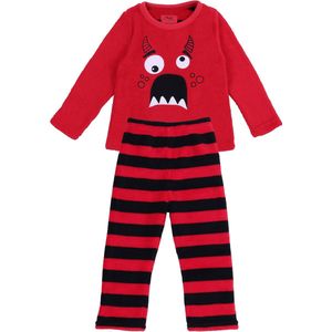 Warme, rode gestreepte pyjama PRIMARK