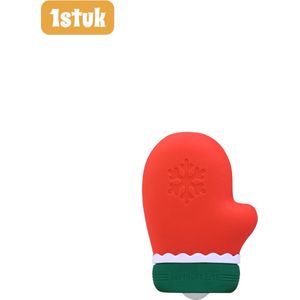 1 stuk - Warmwaterkruik - Kruik - Siliconen warmwaterkruik - Vulbare handwarmer - Draagbaar - Langdurige warmtebehoud - Warmte voor in huis - Geschikt voor Kerstmis, dagelijks gebruik in de winter - Kerstcadeau - Handschoenontwerp - Rood + Groen